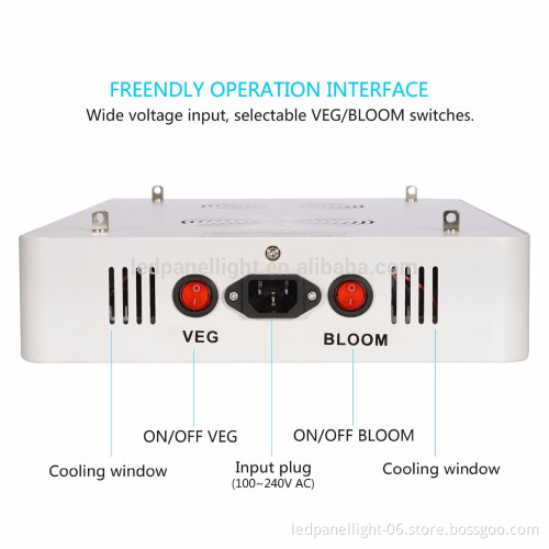 Full Spectrum Hydroponic 600 Watt LED Grow Light Full Spectrum for Indoor Plants Veg and Bloom, Hydroponic Greenhouse Garden